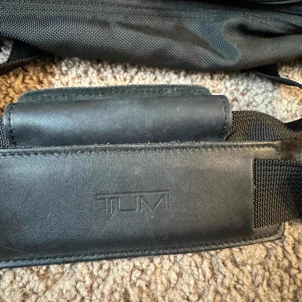 Tumi Black Nylon Duffel Bag with Shoulder Strap